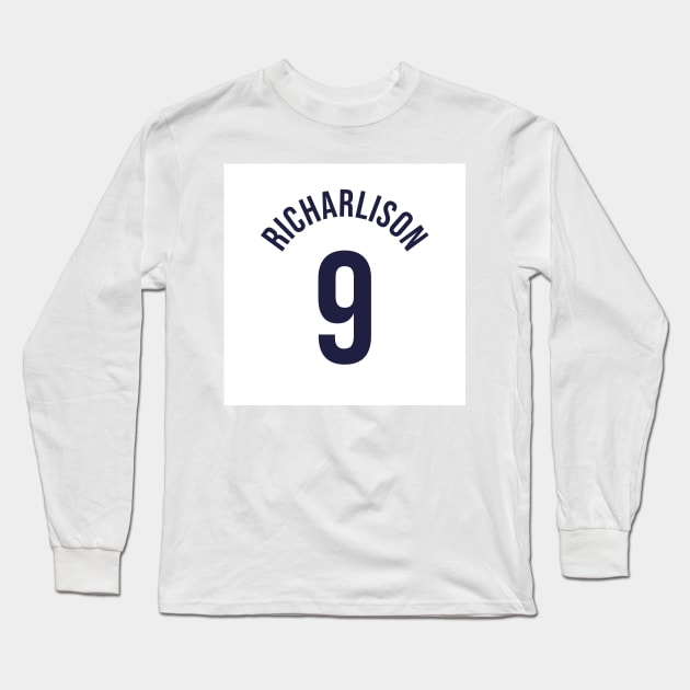 Richarlison 9 Home Kit - 22/23 Season Long Sleeve T-Shirt by GotchaFace